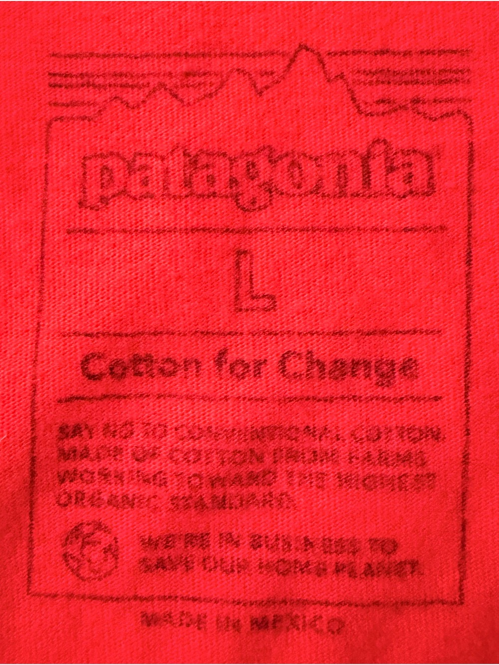 Patagonia Organic Boxy Red Long Sleeve Tee - Picture 8 of 10